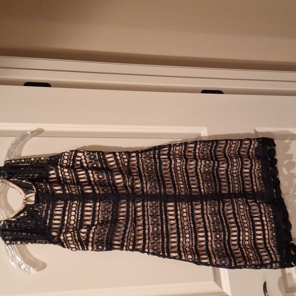 Black lace dress